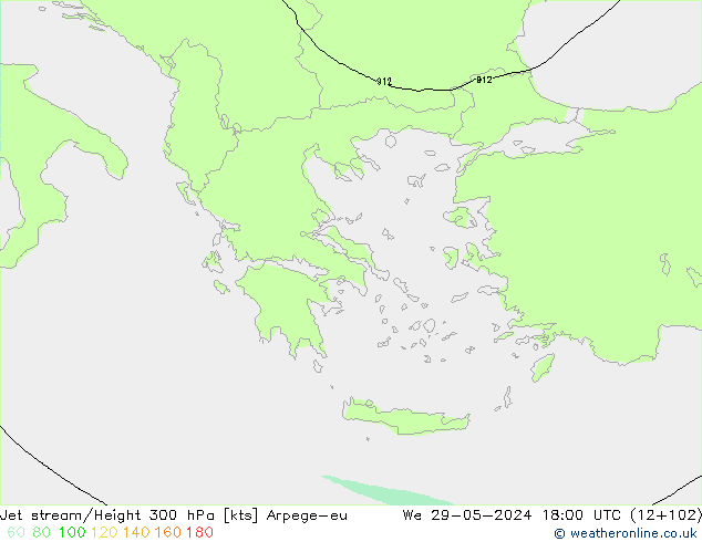 Prąd strumieniowy Arpege-eu śro. 29.05.2024 18 UTC