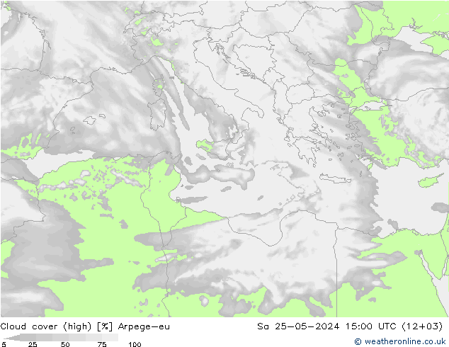 Wolken (hohe) Arpege-eu Sa 25.05.2024 15 UTC