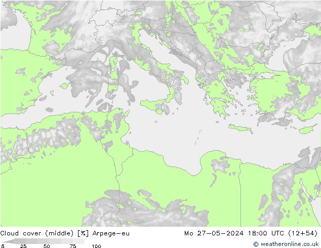 облака (средний) Arpege-eu пн 27.05.2024 18 UTC