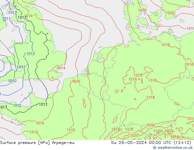 Bodendruck Arpege-eu So 26.05.2024 00 UTC