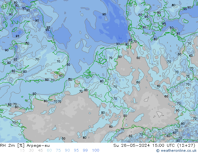 RH 2m Arpege-eu So 26.05.2024 15 UTC