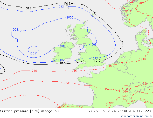 ciśnienie Arpege-eu nie. 26.05.2024 21 UTC