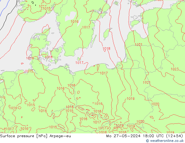 ciśnienie Arpege-eu pon. 27.05.2024 18 UTC