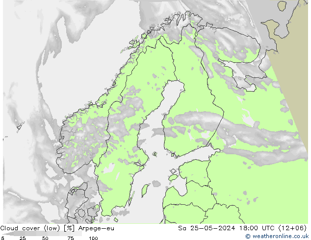 Wolken (tief) Arpege-eu Sa 25.05.2024 18 UTC