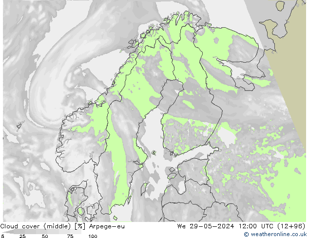 облака (средний) Arpege-eu ср 29.05.2024 12 UTC