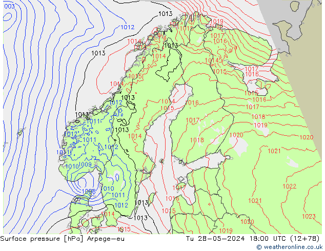 ciśnienie Arpege-eu wto. 28.05.2024 18 UTC
