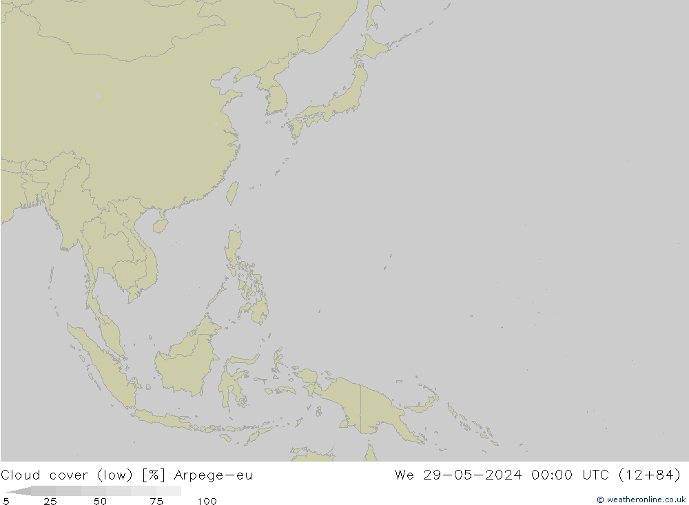 Nubes bajas Arpege-eu mié 29.05.2024 00 UTC