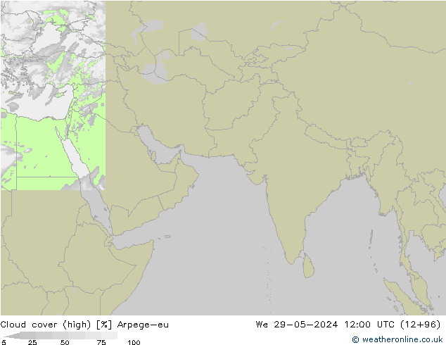 nuvens (high) Arpege-eu Qua 29.05.2024 12 UTC