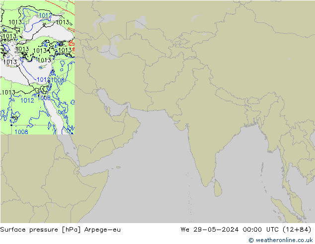pression de l'air Arpege-eu mer 29.05.2024 00 UTC