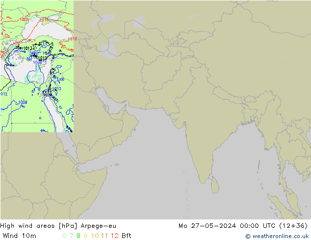 Windvelden Arpege-eu ma 27.05.2024 00 UTC