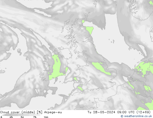 Nubes medias Arpege-eu mar 28.05.2024 09 UTC