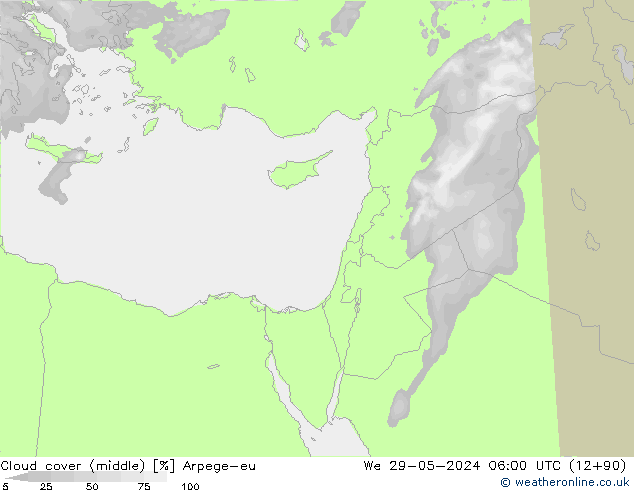 zachmurzenie (środk.) Arpege-eu śro. 29.05.2024 06 UTC