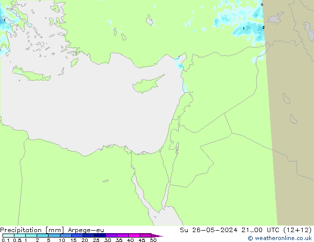 Neerslag Arpege-eu zo 26.05.2024 00 UTC