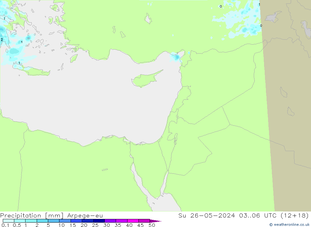 Neerslag Arpege-eu zo 26.05.2024 06 UTC