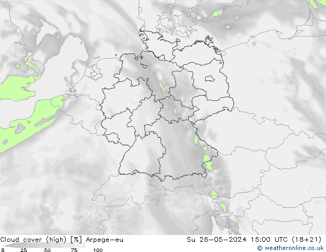 Bewolking (Hoog) Arpege-eu zo 26.05.2024 15 UTC