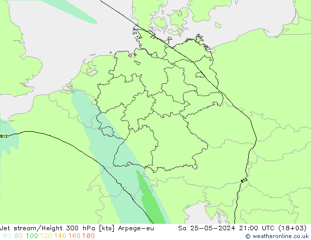 高速氣流 Arpege-eu 星期六 25.05.2024 21 UTC