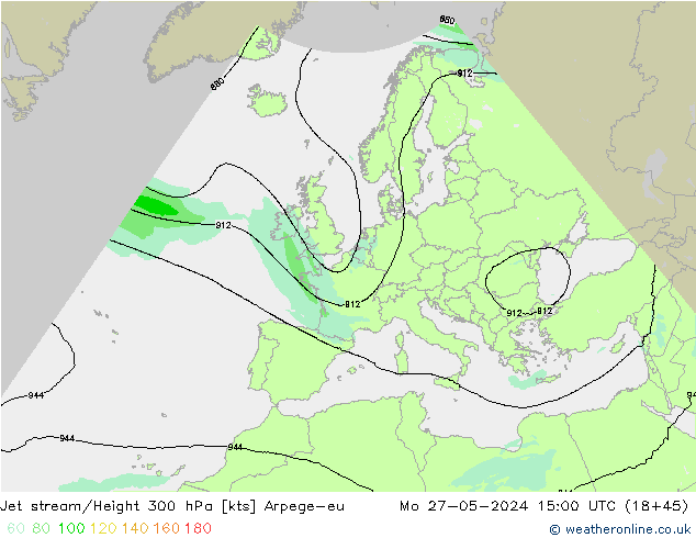 Polarjet Arpege-eu Mo 27.05.2024 15 UTC