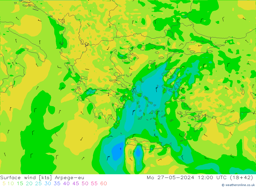  10 m Arpege-eu  27.05.2024 12 UTC