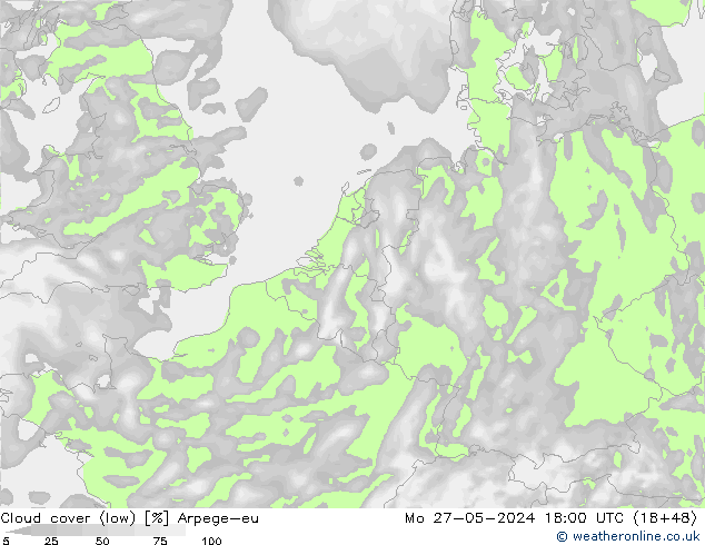 Nubi basse Arpege-eu lun 27.05.2024 18 UTC