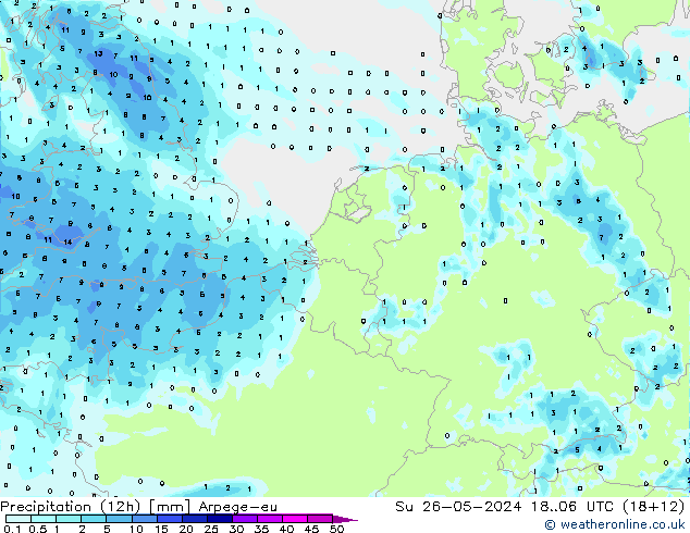 opad (12h) Arpege-eu nie. 26.05.2024 06 UTC