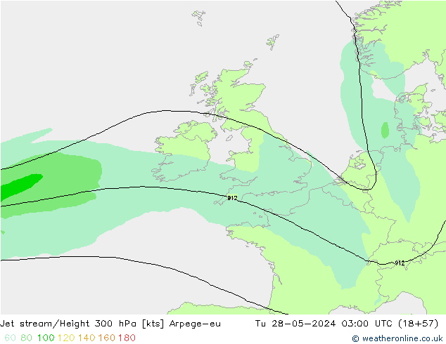 Courant-jet Arpege-eu mar 28.05.2024 03 UTC