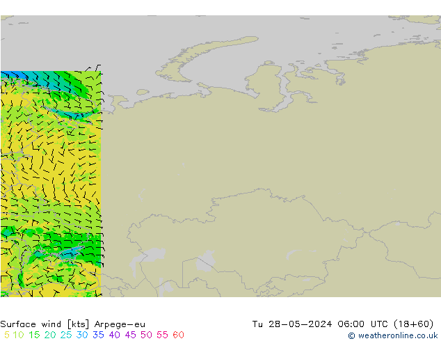  10 m Arpege-eu  28.05.2024 06 UTC