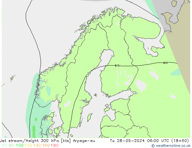 Corriente en chorro Arpege-eu mar 28.05.2024 06 UTC