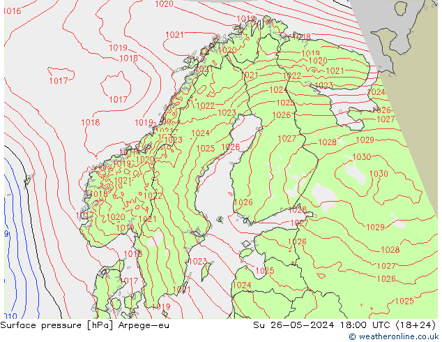 ciśnienie Arpege-eu nie. 26.05.2024 18 UTC