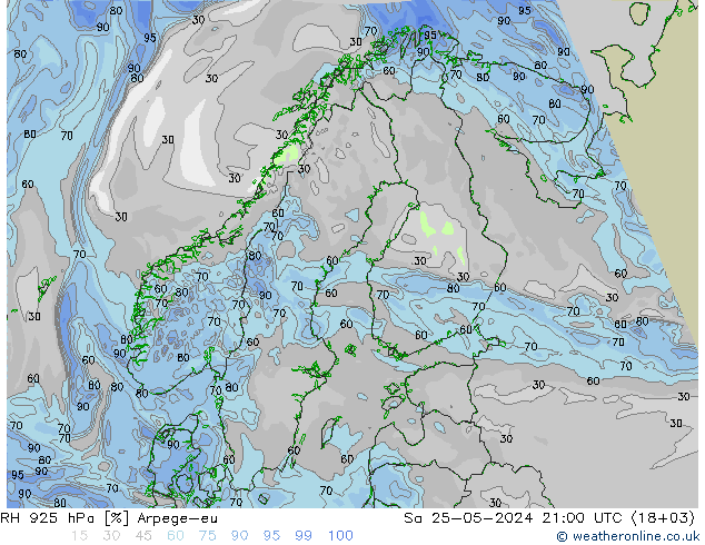 925 hPa Nispi Nem Arpege-eu Cts 25.05.2024 21 UTC