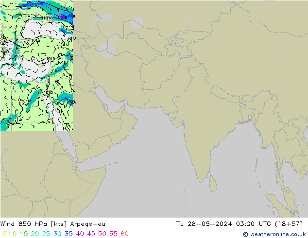  850 hPa Arpege-eu  28.05.2024 03 UTC