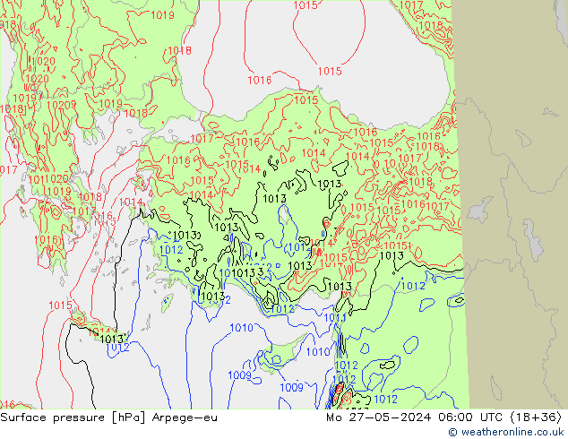 Yer basıncı Arpege-eu Pzt 27.05.2024 06 UTC