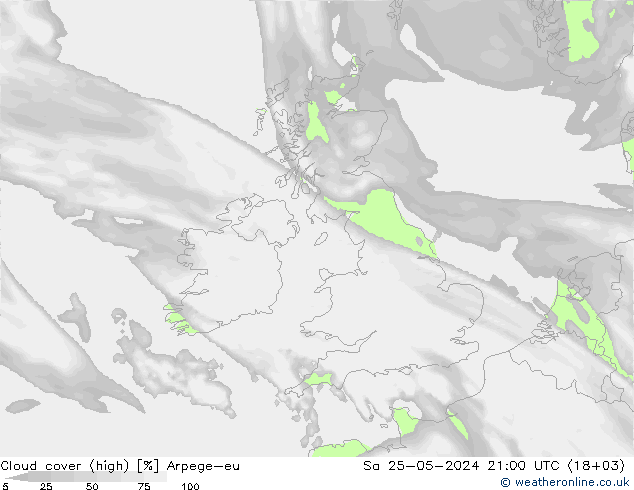 Bulutlar (yüksek) Arpege-eu Cts 25.05.2024 21 UTC