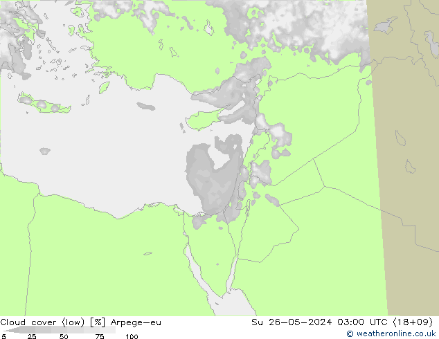 Nubes bajas Arpege-eu dom 26.05.2024 03 UTC