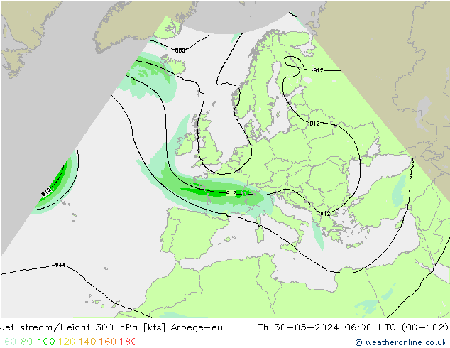 Corrente a getto Arpege-eu gio 30.05.2024 06 UTC