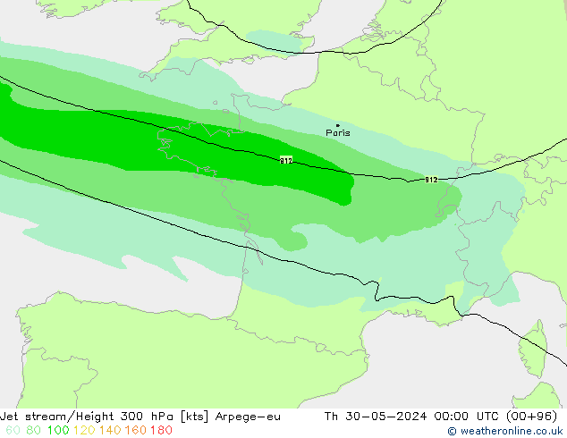 Corrente a getto Arpege-eu gio 30.05.2024 00 UTC