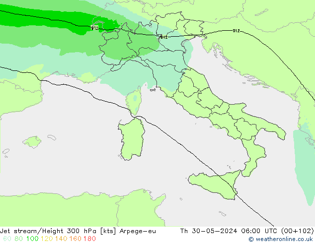 Jet Akımları Arpege-eu Per 30.05.2024 06 UTC