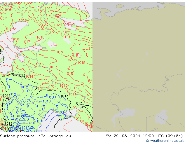 Surface pressure Arpege-eu We 29.05.2024 12 UTC