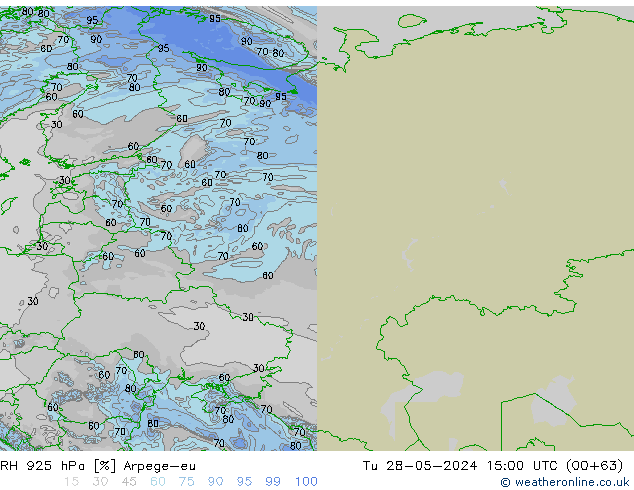 RV 925 hPa Arpege-eu di 28.05.2024 15 UTC