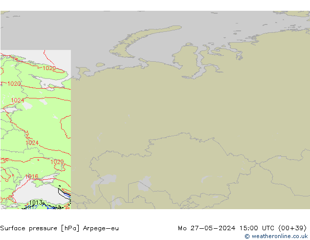 Luchtdruk (Grond) Arpege-eu ma 27.05.2024 15 UTC