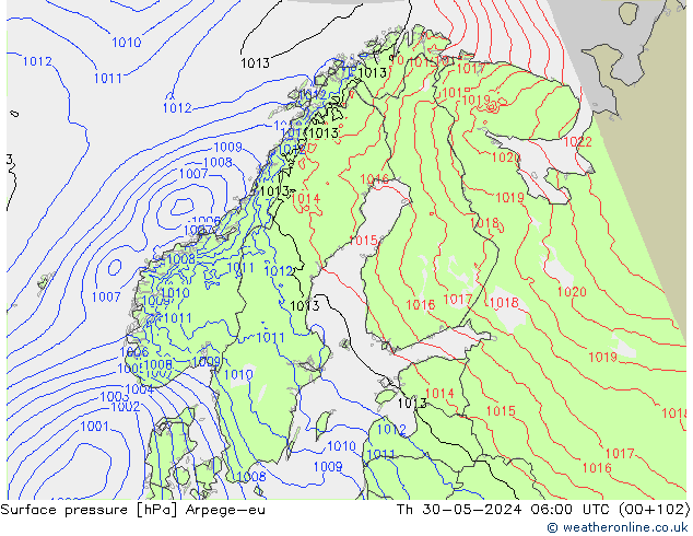 pression de l'air Arpege-eu jeu 30.05.2024 06 UTC