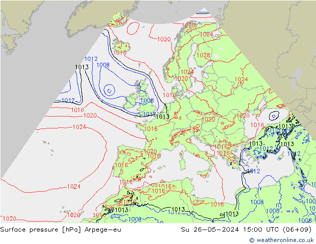 ciśnienie Arpege-eu nie. 26.05.2024 15 UTC