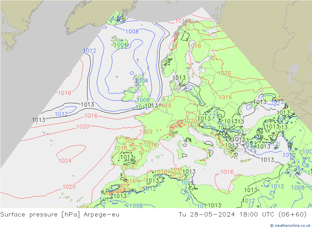 ciśnienie Arpege-eu wto. 28.05.2024 18 UTC