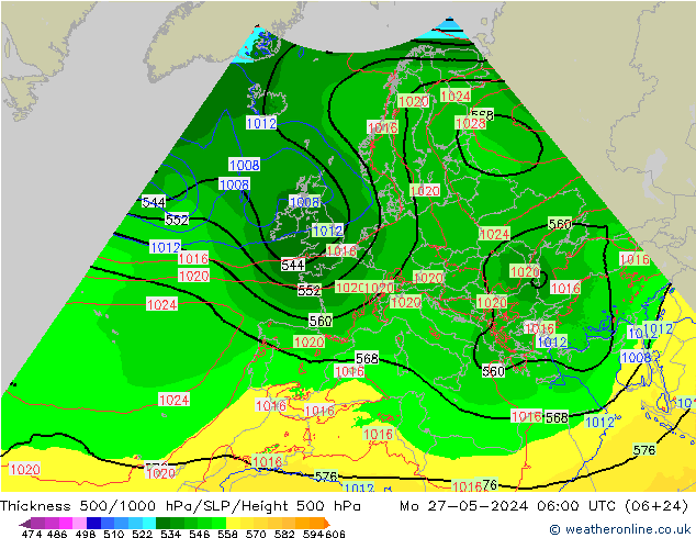 Thck 500-1000hPa Arpege-eu Seg 27.05.2024 06 UTC