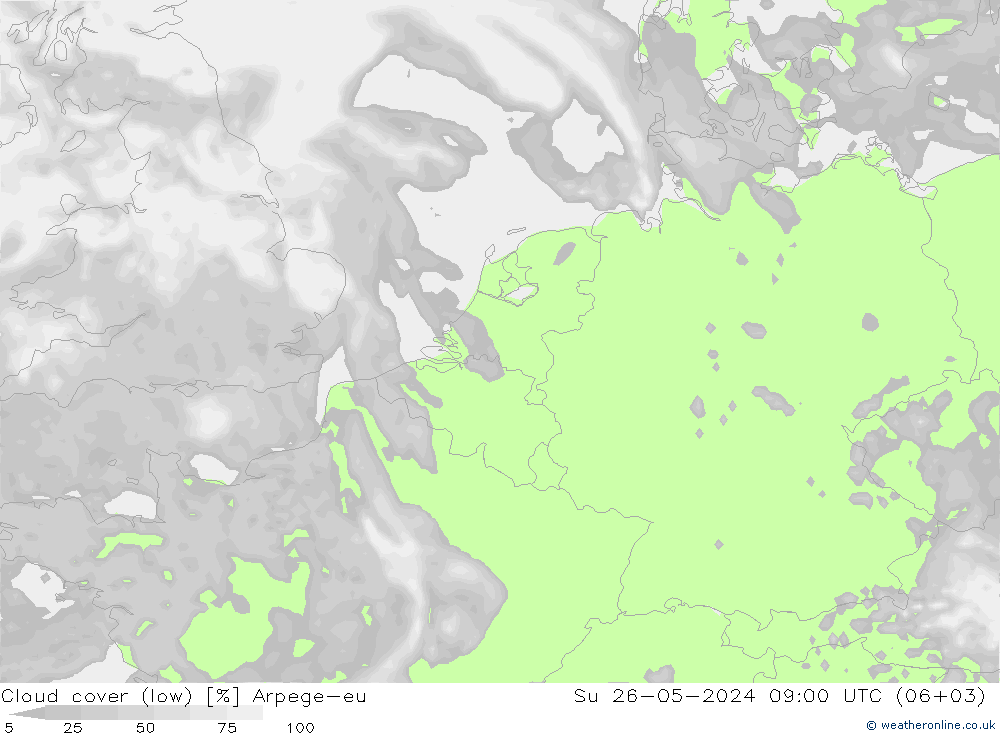 云 (低) Arpege-eu 星期日 26.05.2024 09 UTC