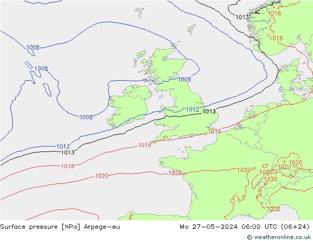 Bodendruck Arpege-eu Mo 27.05.2024 06 UTC