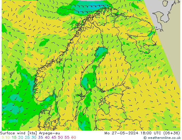 Bodenwind Arpege-eu Mo 27.05.2024 18 UTC