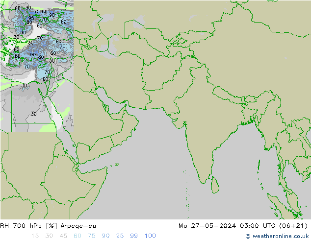 RV 700 hPa Arpege-eu ma 27.05.2024 03 UTC