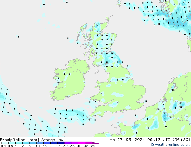 Yağış Arpege-eu Pzt 27.05.2024 12 UTC