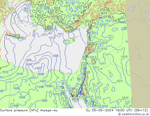 Luchtdruk (Grond) Arpege-eu zo 26.05.2024 18 UTC