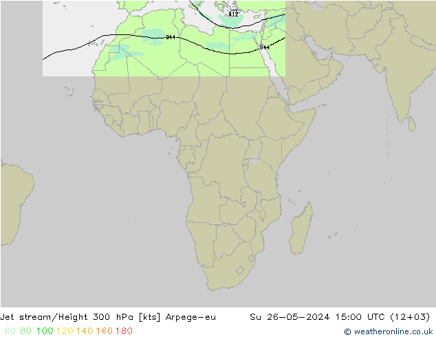 Jet Akımları Arpege-eu Paz 26.05.2024 15 UTC